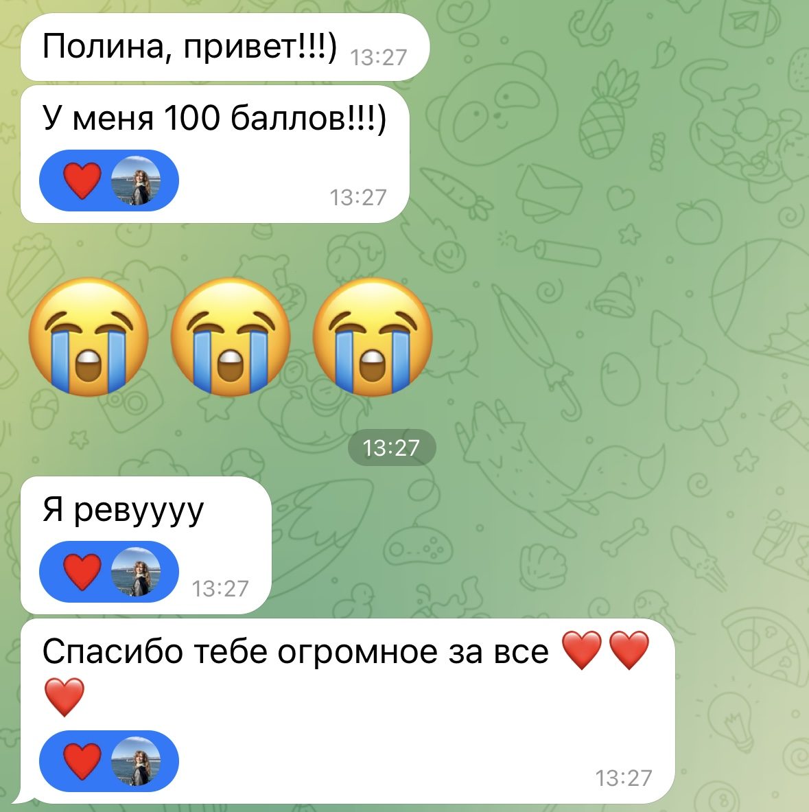 Отзыв ученицы: 100 баллов